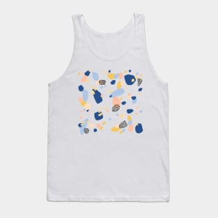 Modern Terrazzo Pattern | Classic Blue Tank Top